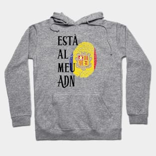 Flag of Andorra in fingerprint Hoodie